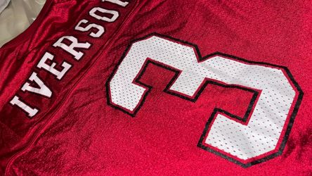 Reebok Allen Iverson "I3" Limited Edition Red Football Jersey