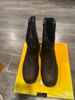 Brown Leather Western Cowboy Boots sz 10.5