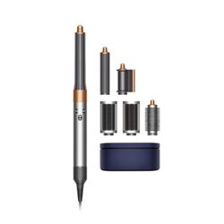 •	Dyson Airwrap Complete Long main unit (Nickel/Copper) 	•	All original attachments and barrels (1.2″ long barrel, 1.6″ long barrel, soft smoothing br