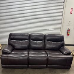 Ridgewin Leather Power Reclining Sofa