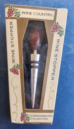 Wine Country Wine Stopper in Box