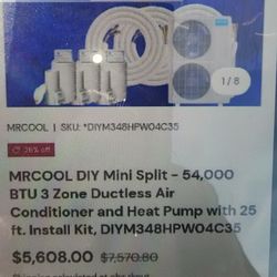 Mr cool 3 zone mini split