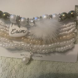 Personalized Beaded Bracelet Erin