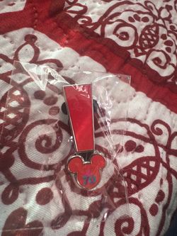 Disneyland 70th Anniversary Red Exclamation Point Pin