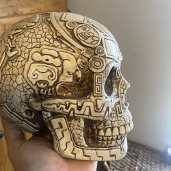 Aztec engraved Skull 