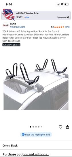 New in box Kayak rack set