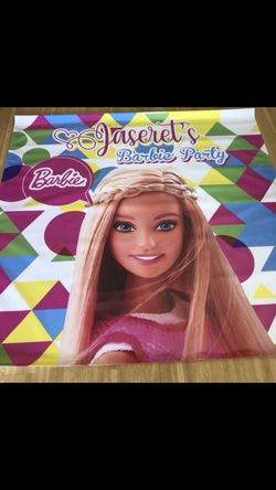 6 by 6 custom backdrop Barbie