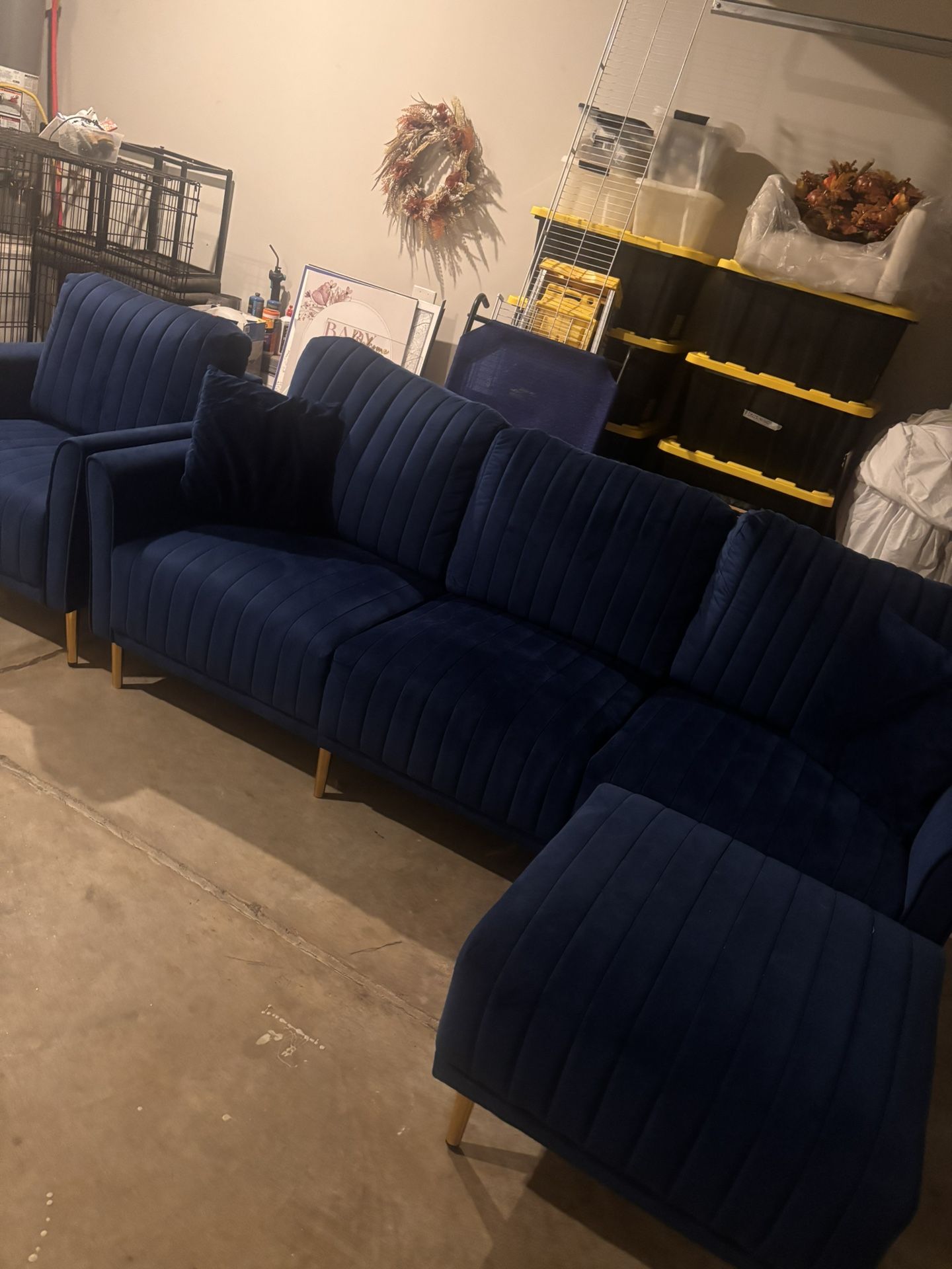 3 Piece Sofa Set( Sofa, Chair, Ottoman)