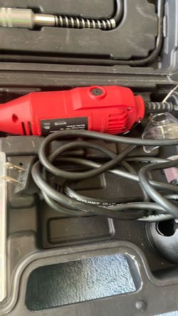 Red Rotary Tool Kit with Case