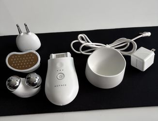 NuFACE Trinity Complete Kit Facial Trainer ELE Wrinkle Reducer Charger Tested