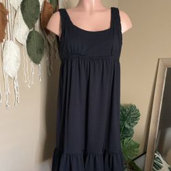 Ann Taylor Navy Blue Dress Size Medium 