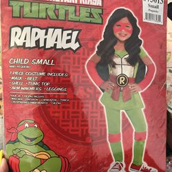 Brand New Girls Ninja Turtle Halloween Costumes Size Small 4-6