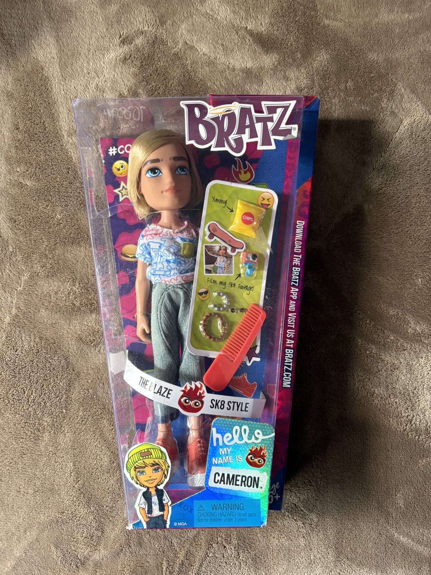 Bratz 2015 Boy Cameron Doll The Blaze SK8 Style