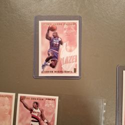 93-94 Fleer Clyde Drexler Career Highlights Card 12 Of 12