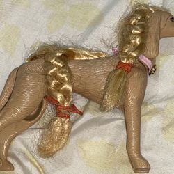 Vintage Barbie Mattel Glam n' Groom Lacey the Afghan Hound Dog 1999 (READ DESC)