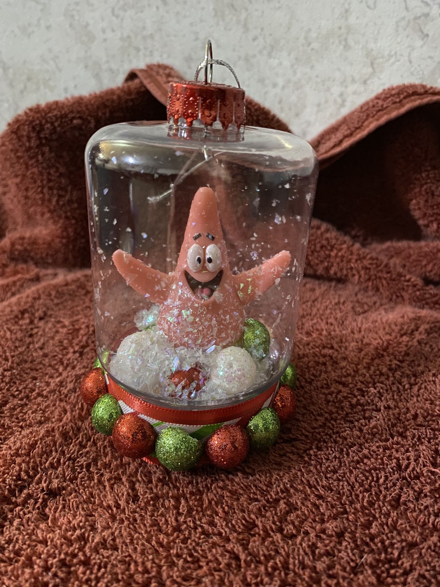 HANDMADE SPONGEBOB PATRICK STAR ORNAMENT NEW