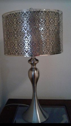 Gorgeous New Lamp with Unique Metal Shade $75.