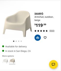 IKEA Skarpo Outdoor Chairs (beige)