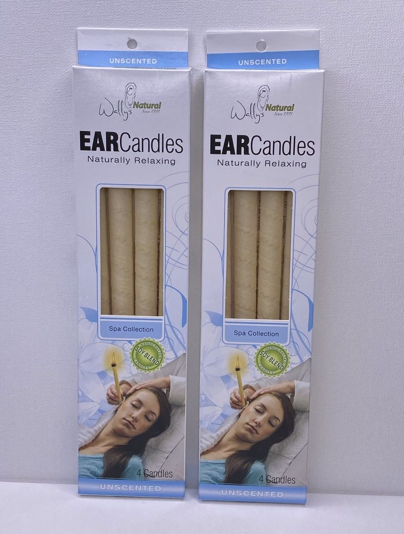8ct Spa Collection Soy Blend For Ear Wax Candle Unscented Clean Ear Wax Removal Candling for