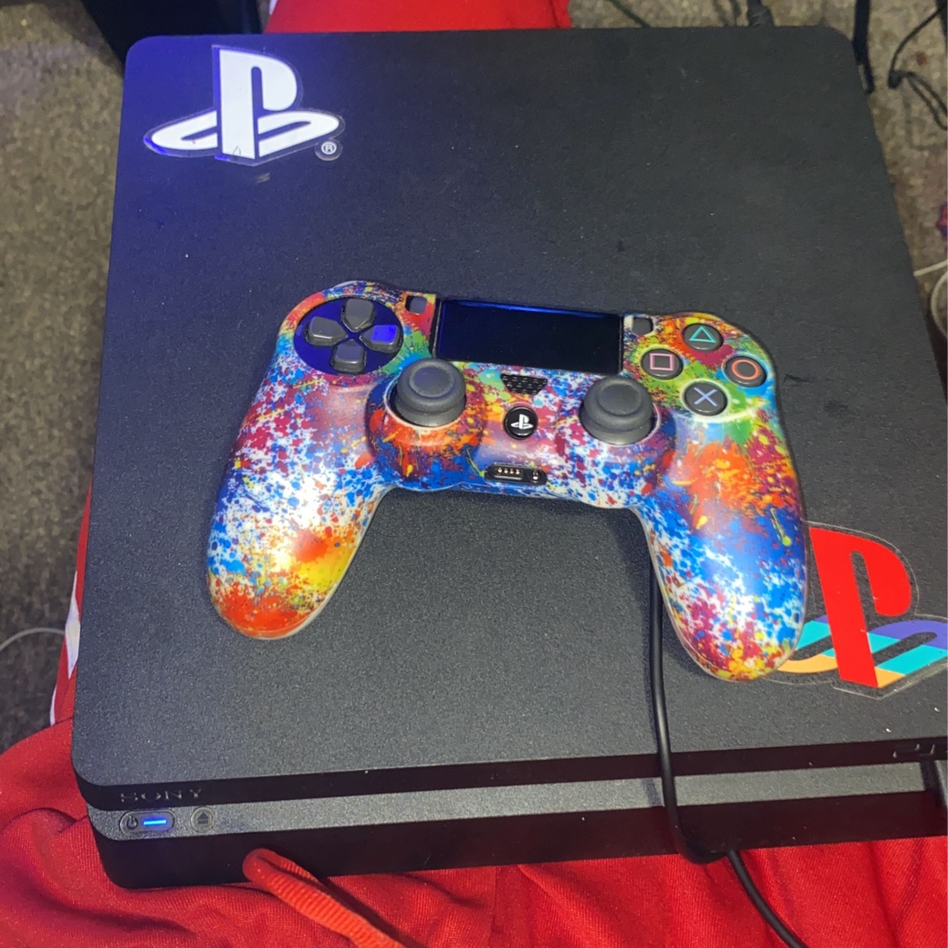 PS4 Bundle With Controller And Cold War Disk And Power Cord