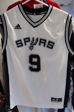 Adidas Tony Parker San Antonio Spurs #9 white Jersey kids 14-16