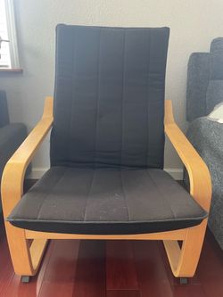 Ikea Poang Armchair beige/black