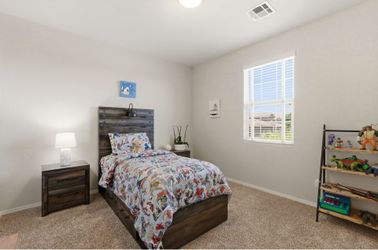 Twin bed frame with 4 drawers and cubbies