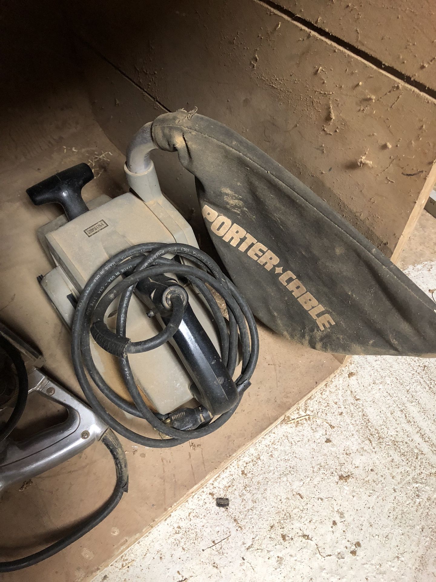 Belt Sander And Tools