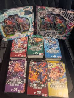 One Piece Card Game Starter Decks & Illustration Boxes Bundle