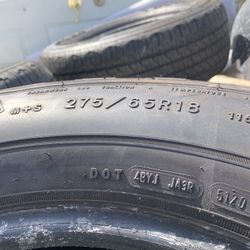 275/65/R18 Tires   3tires Goodyear