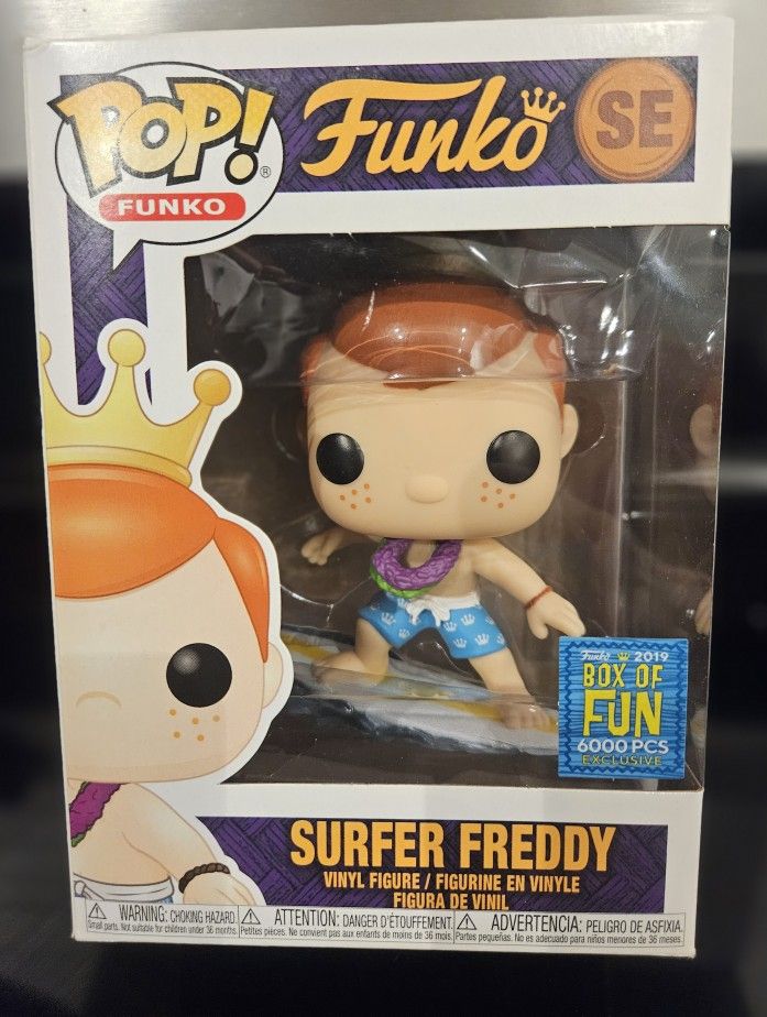 Funko Pop! Surfer Freddy 2019 Box of Fun Exclusive SE LIMITED EDITION