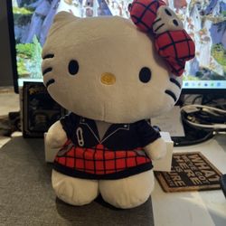 Sanrio Hello Kitty Plush Stuffed Animal Punk Outfit 