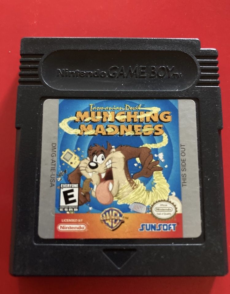 Tazmanian Devil Munching Madness for Nintendo Gameboy