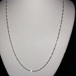 Neckless Chain White Gold 14Karat, 20” ID 2.5 $180