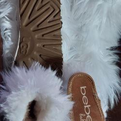 Ladies White Faux Sz.6 Baby WhiteBeBe Boots Sz 1