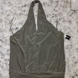NWT Express Khaki Halter Top, sz S never worn, perfect condition 
