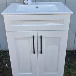 24" Bathroom Cabinet with Top New