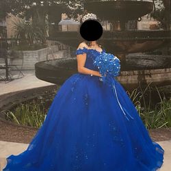 Royal Blue Quinceañera Dress