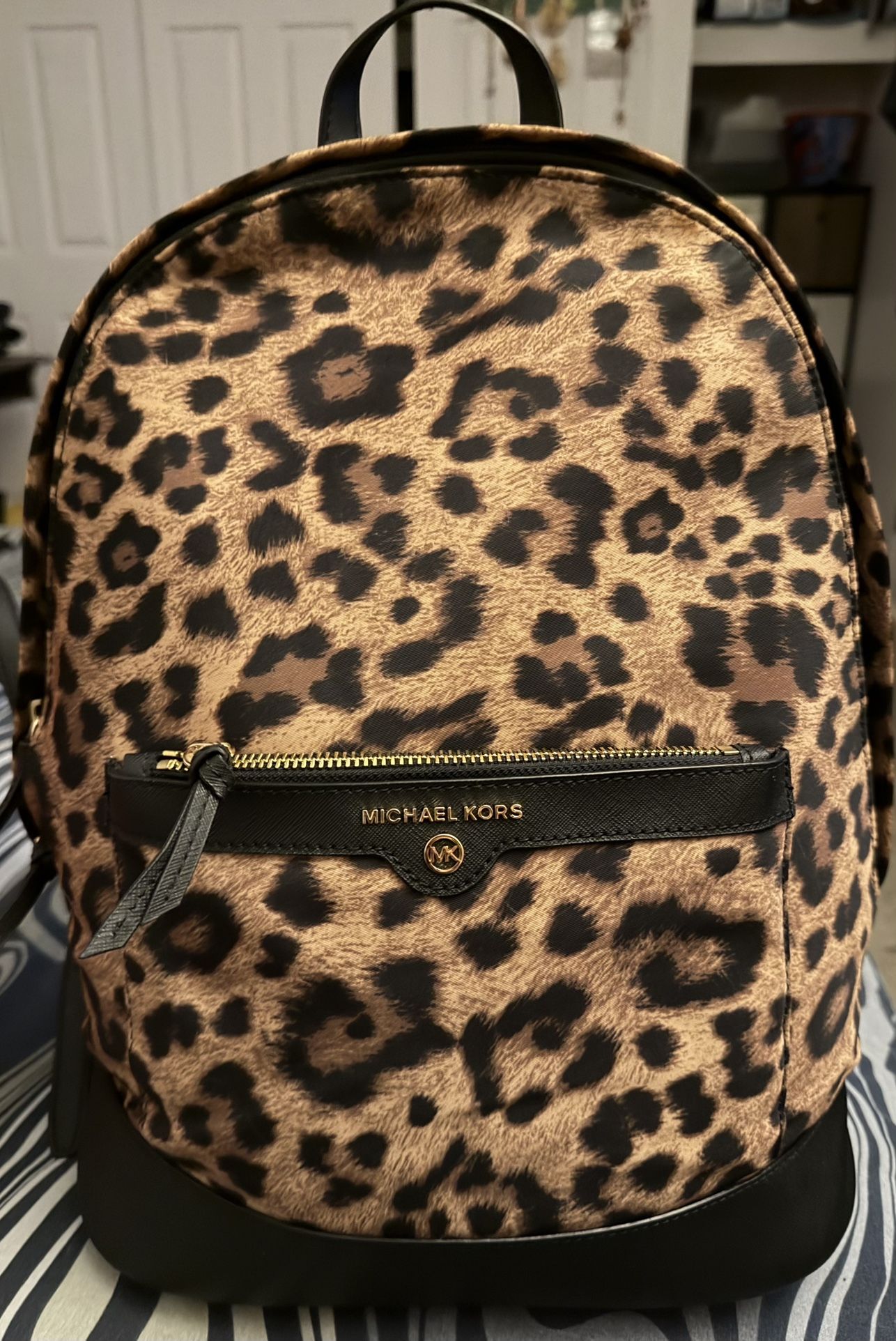 Michael Kors Leopard backpack