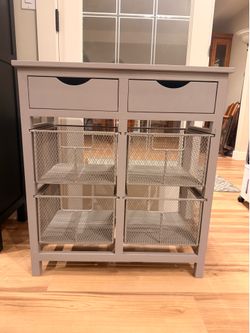 Storage Table with Drawers
