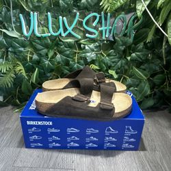 Birkenstock Arizona Mocha Suede Leather Soft Footbed 36/37/41 