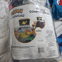 TWIN   POKEMON.  BEDROOM SET