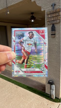 Yan Diomande Rookie Card Pulsar SP Topps Chrome Bundesliga 2025-2026