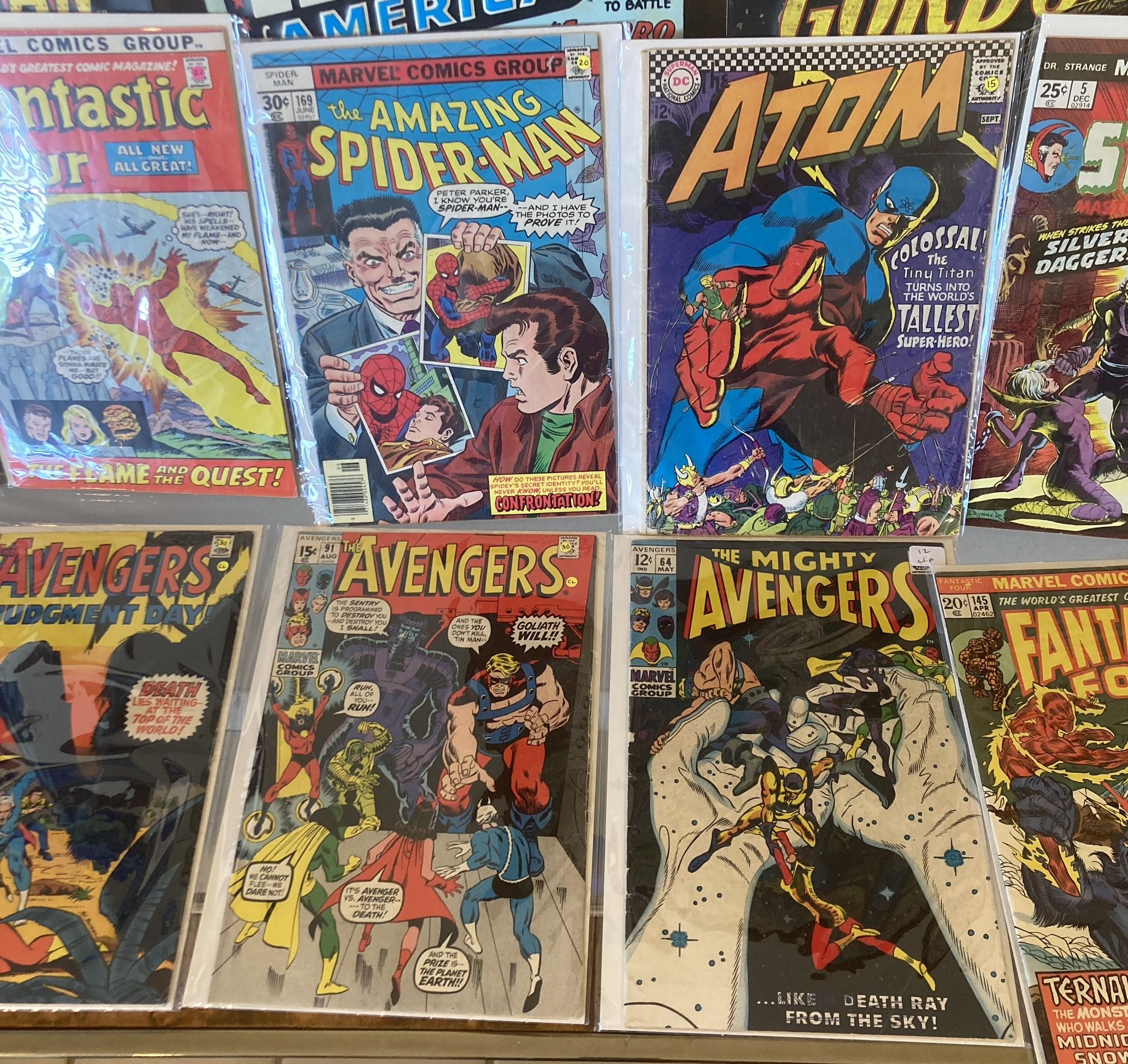 Old Vintage Marvel Comic Books Spider-Man Fantastic Four Avengers Hulk Old Antique Rare