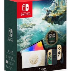 Nintendo Switch OLED Limited Edition Legend Of Zelda Console 