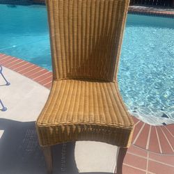 Vintage Wicker Rattan Side Chair