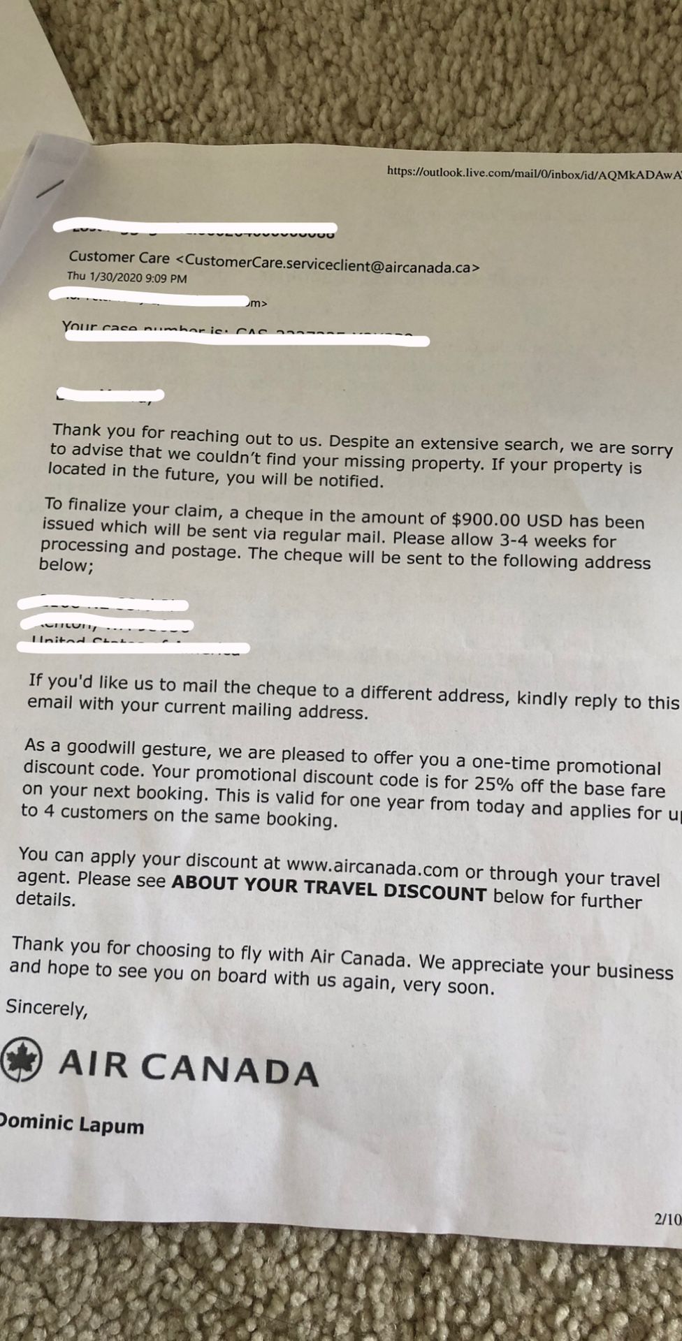 Air Canada 25% Discount Code