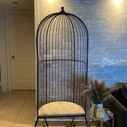Birdcage accent chair sale