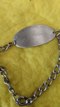 Sterling silver made in England Pearl harbor vintage bracelet