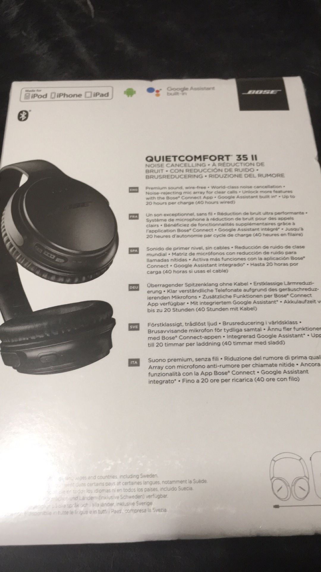 Bose brand new unopened in the box , quiet comfort 35 series